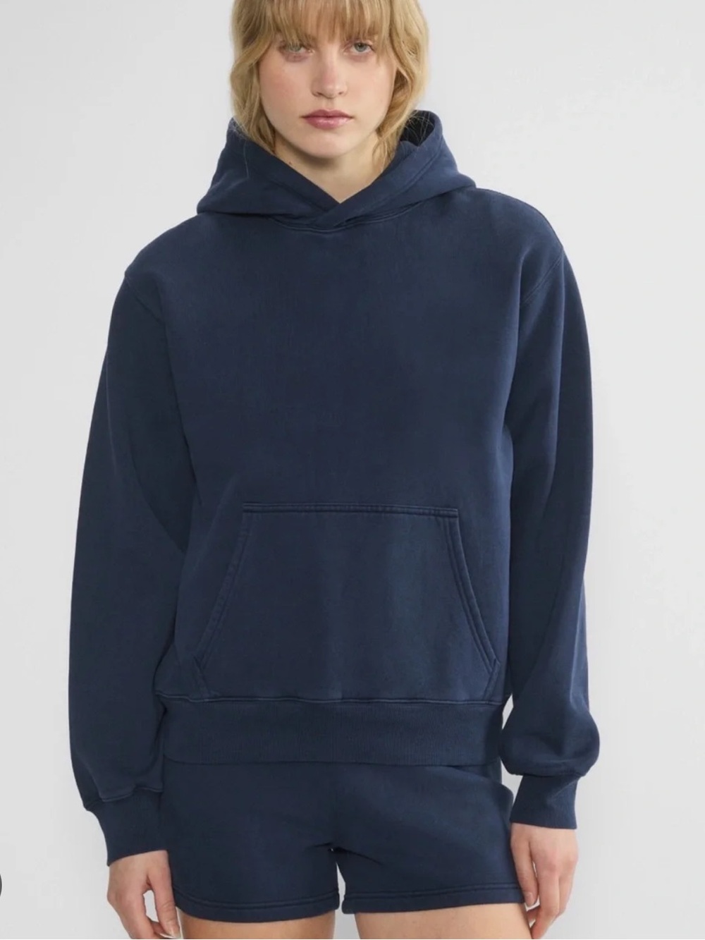 TNA | Cozy Af Marine blue hoodie